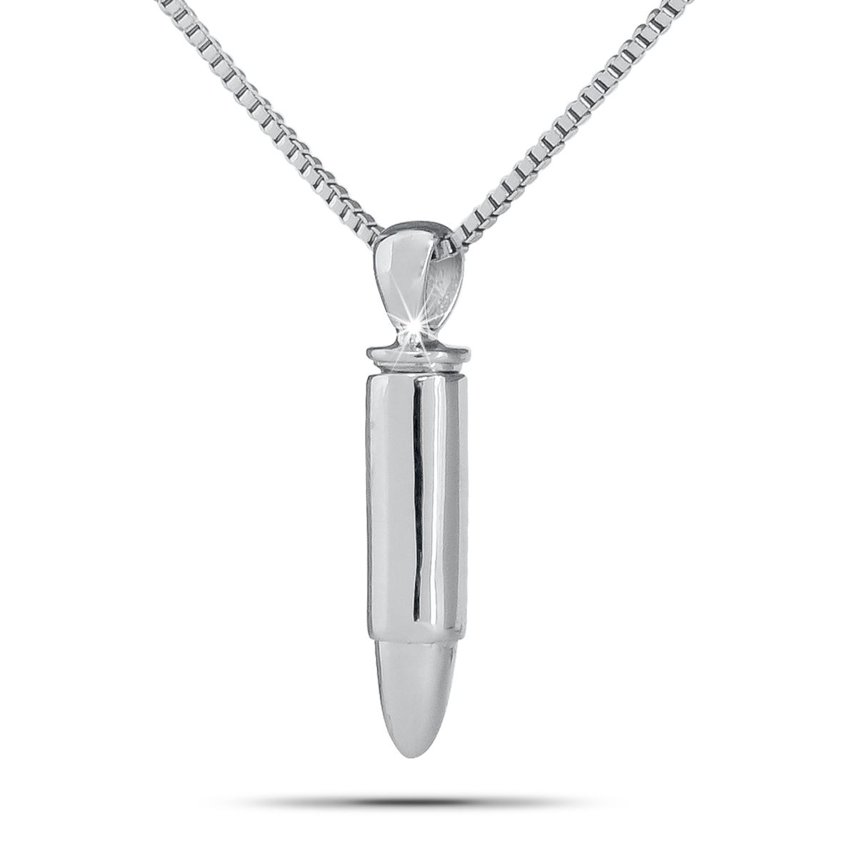 Bullet Pendant Steel Keepsake Urn
